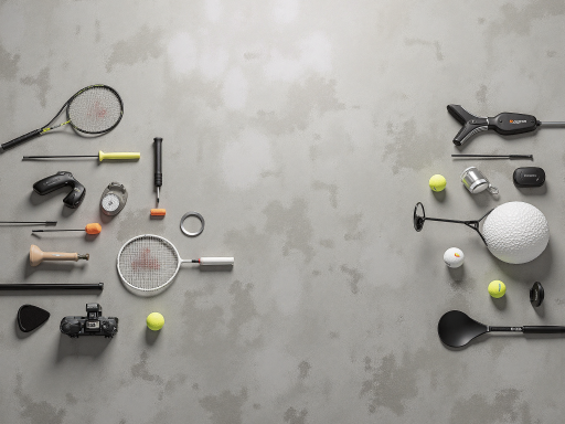 专业体育器材展示，多种运动设备整齐排列，现代化生产车间背景